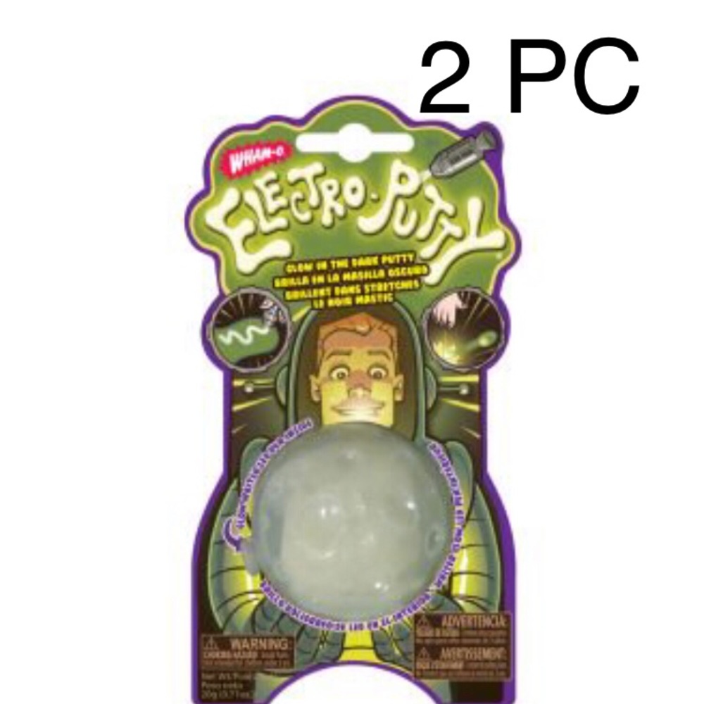 2pcs Electro putty wham-o glow-in-the-dark